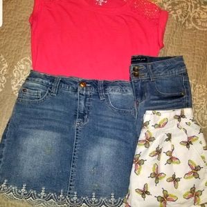 Girls Pink/Denim Outfit & more